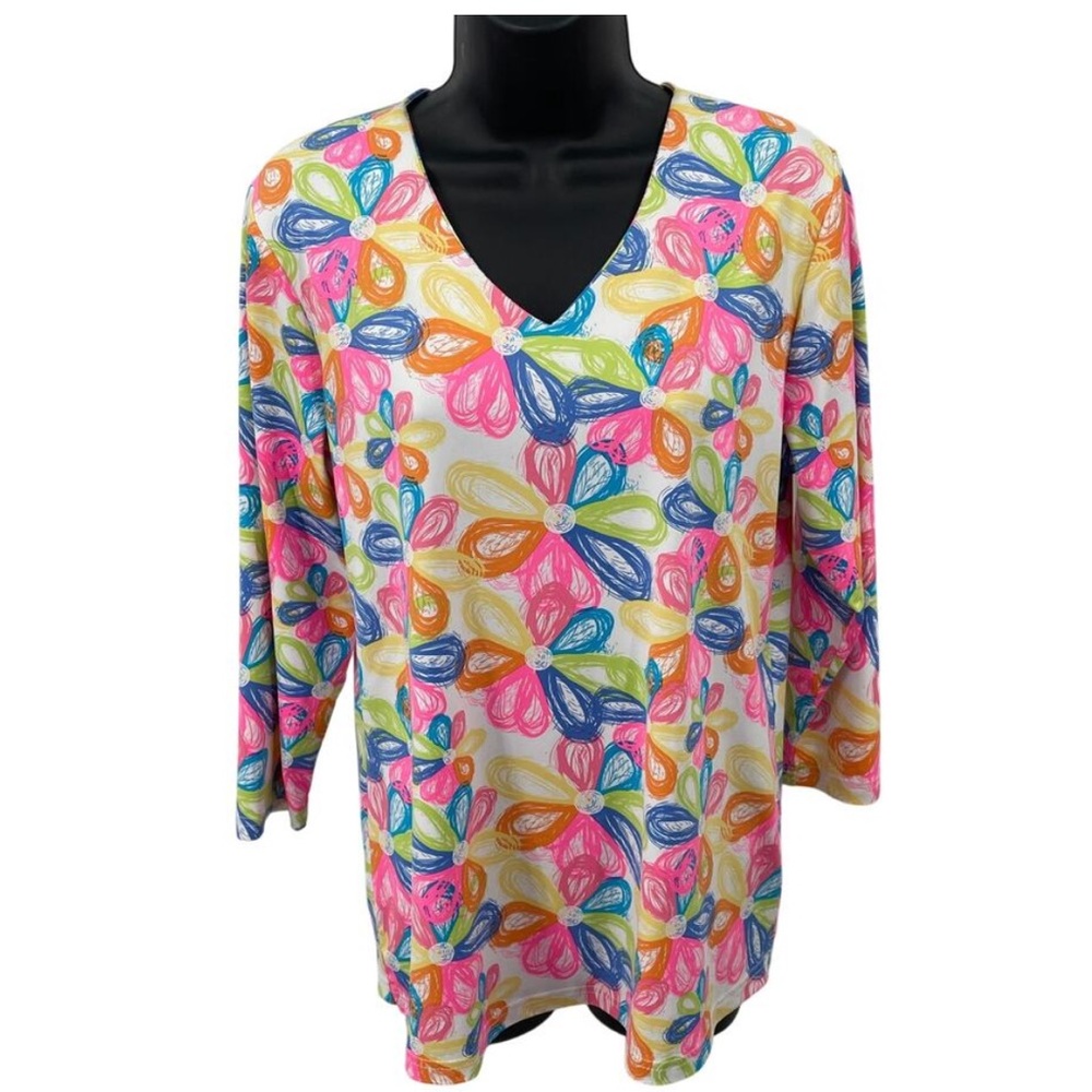 Anthony's Resort/ Lulu-B Floral Top's Women's Size M